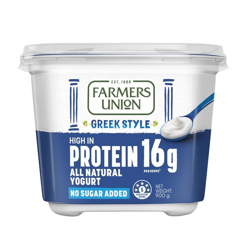 Farmers Union Greek Style All Natural High Protein Yogurt 900g