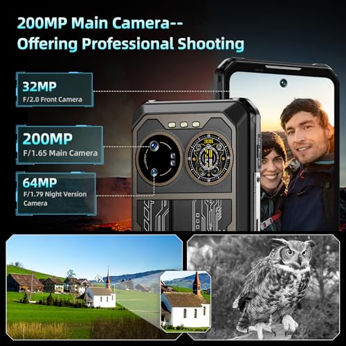 IIIF150 B2 Ultra Outdoor Smartphone (2023), 15000mAh Android 13 Outdoor Handy Ohne Vertrag,...