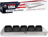 Pit Posse 491 Aluminum Go Kart Tire Rack - USA-Made Trough Organizer for Secure Storage in Trailers, Garages & Shops