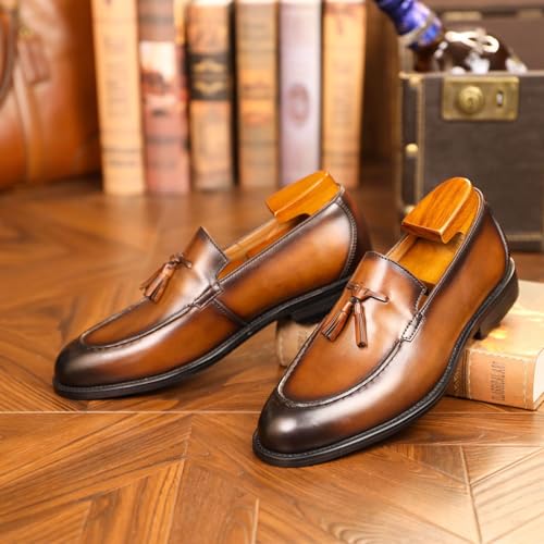 Men's Loafer Premium Leather Shoes Casual Slip on Breathable Formal Shoes2