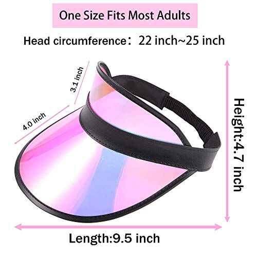 3 Pack Visor Hats Women Men Plastic Colorful Sun Visors Hat Bingo Party Adjustable Sports Golf Beach Tennis Caps Summer Sunhat #TOP5