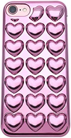 MERRYGADGET iPhone 8/7 Holic Metallic Heart Case/Pink MG-780