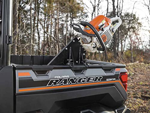 SuperATV Chainsaw Mount for Polaris Ranger and Polaris General (All Years and Models) | Includes Latch & Go Tie Downs for Easy Install | Made from Heavy-Duty UHMW | UV-Resistant Powder Coating by SuperATV - Image 2
