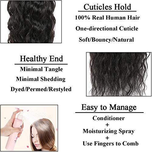 Corn Wave Ponytail Extension 2 Combs, 10A Black Drawstring Ponytail Extension Human Hair For Women Yaki Afro Kinky Straight Curly Ponytail Wrap Drawstring, 3C Curly Wavy Ponytail Clip In Hairpiece 16 Inch #TOP6