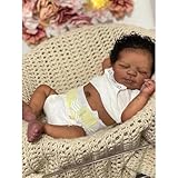 Bebe Reborn Silicona :Tamaño de la muñeca: la muñeca reborn mide 48 cm de largo y pesa aproximadamente 1.23kg. Esta muñeca de silicona se puede vestir con ropa de bebé de tres meses de edad para completar la sensación de realismo.