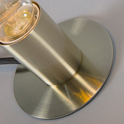 Qazqa Isabella Tischlampe – Art Deco In Gold/Messing Mit Weißem Glas – Dimmbar, Für G9 LED