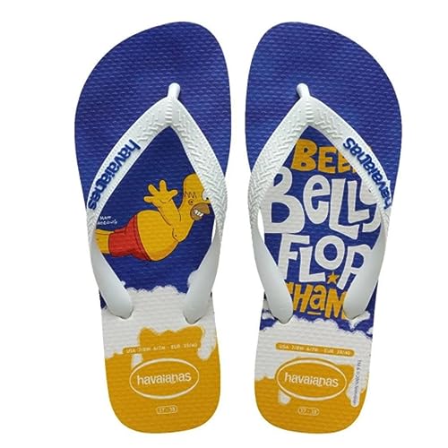 Havaianas Simpsons, Infradito Unisex - Adulto, Bianco Bianco Blu...