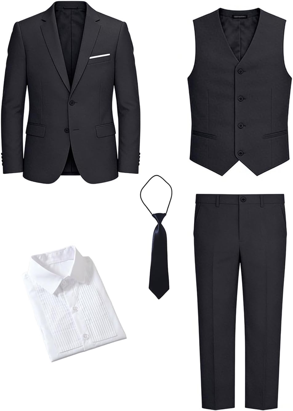Boys Suits for Kids Formal Dress Suit Set Complete Outfit