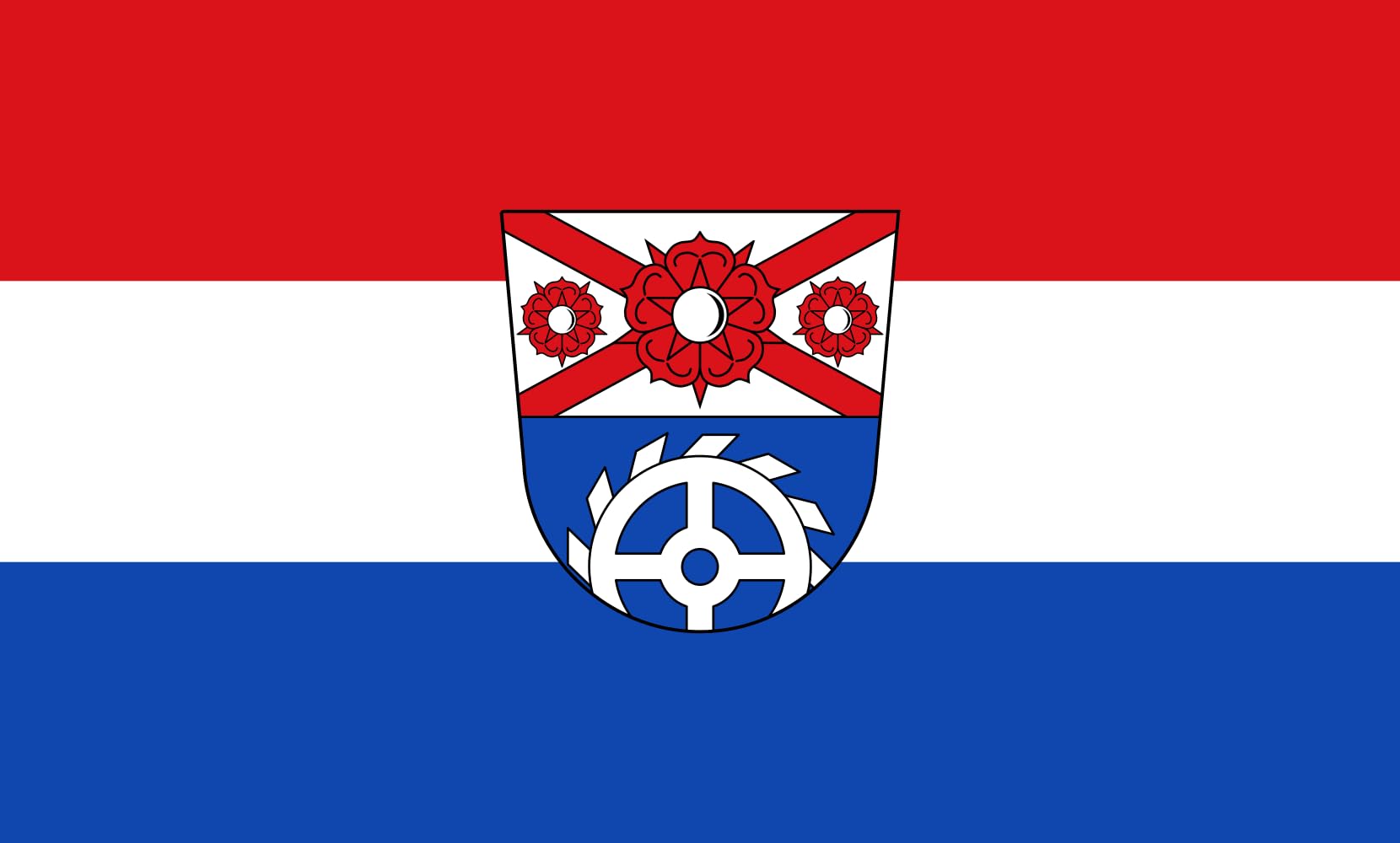 Drapeau paysage Weigendorf 1.35m² aux finitions premium pour mât d'exception