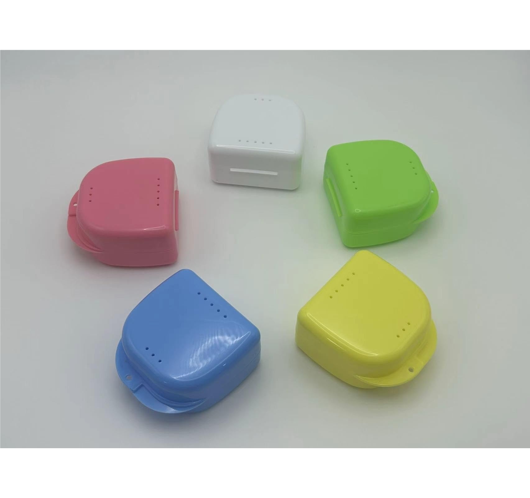 Custodia per protesi dentaria Scatola porta-dentiera da 30 pezzi, scatola porta-denti finti, ortodontici(30pcs Pink)