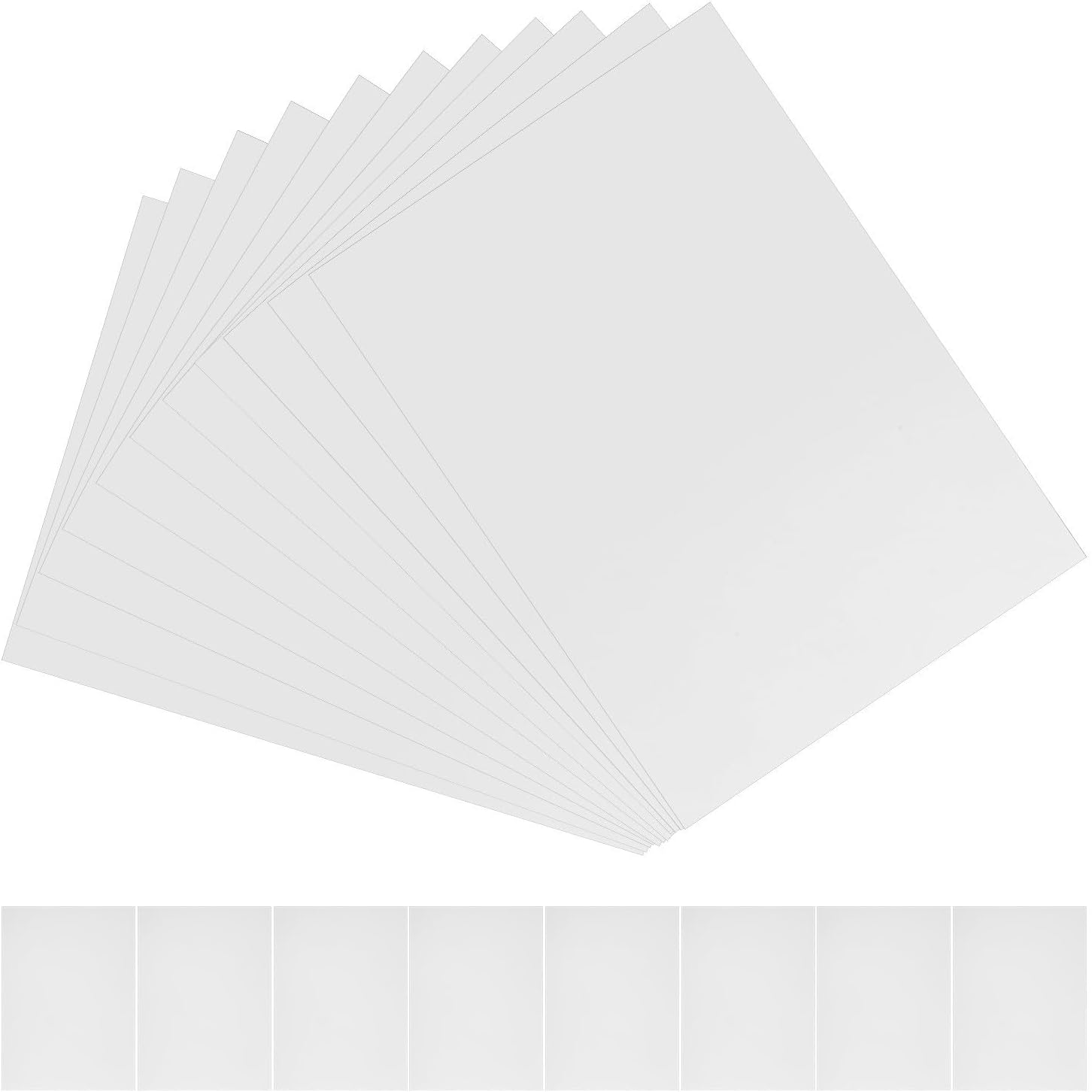 Unomor 30 Sheets A4 White Printable Vinyl Pp Sticker Paper with Strong Adhesion, Printer Compatible Self-Adhesive Label Paper for Office and Photo Printing