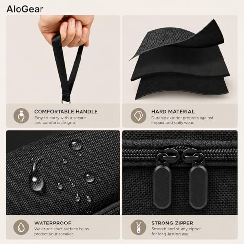Image of Travel Carry Case for New JBL Flip 7, 6, 5, 4, 3 Portable Speaker, Shockproof, Dustproof, Protective Cover Storage Bag (EVA Box Black)