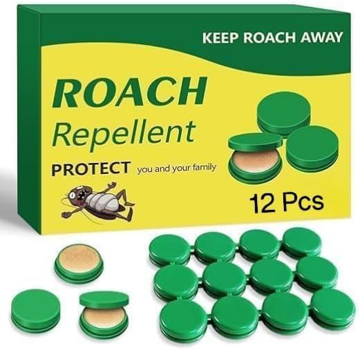 12 Pcs Natural Cockroaches Killer for Kitchens, Bathrooms, Cabinets, cockroachs Killer Gel, Roach Repellent for Cockroaches, for Indoor Cockroach Control, Insect Control