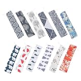 12 Pezzi Borsa Portatile per Posate Coulisse, Lino Cotone