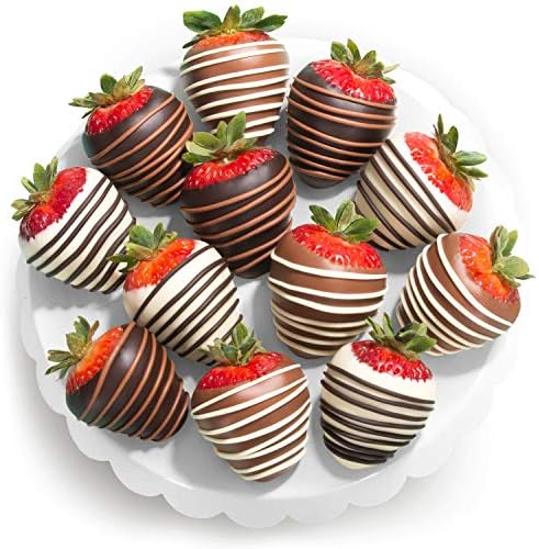 Chocolate Covered Strawberries 12 Dark/Milk/White Delights
