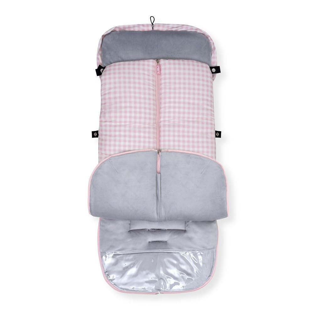 mibebestore - Saco Silla Paseo Universal Polar Modelo 9 Vichy Rosa - Oferta — view 6