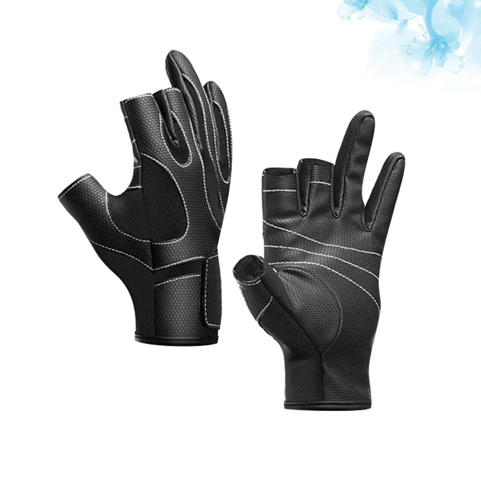 Gants de pêche pour manipuler le téléphone facilement sans les retirer