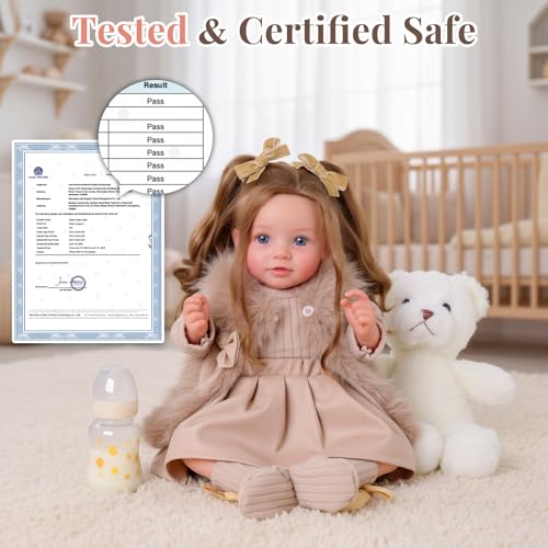 Muñeca Reborn BABESIDE 20 Pulgadas Realista Para Niñas miniatura 3