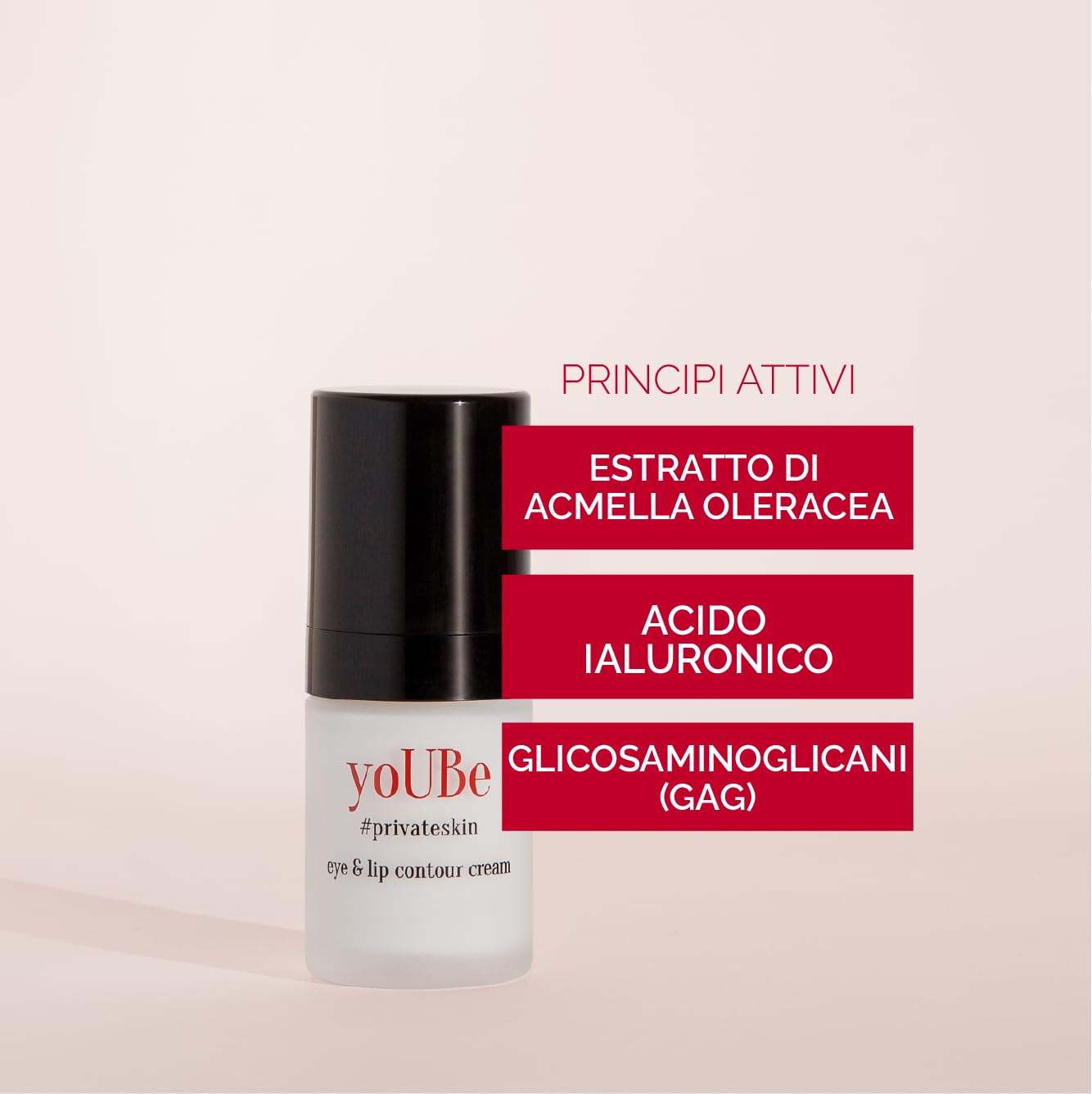 Eye and lip contour cream - crema contorno occhi e labbra Anti-age yoUBe - mia brama - 15 ml