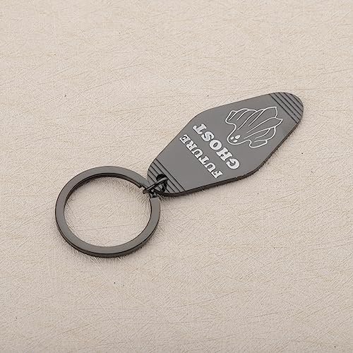 Image of CENWA Halloween Gifts Cute Ghost Keychain Future Ghost Halloween Accessories Spooky Jewelry (future ghost K)