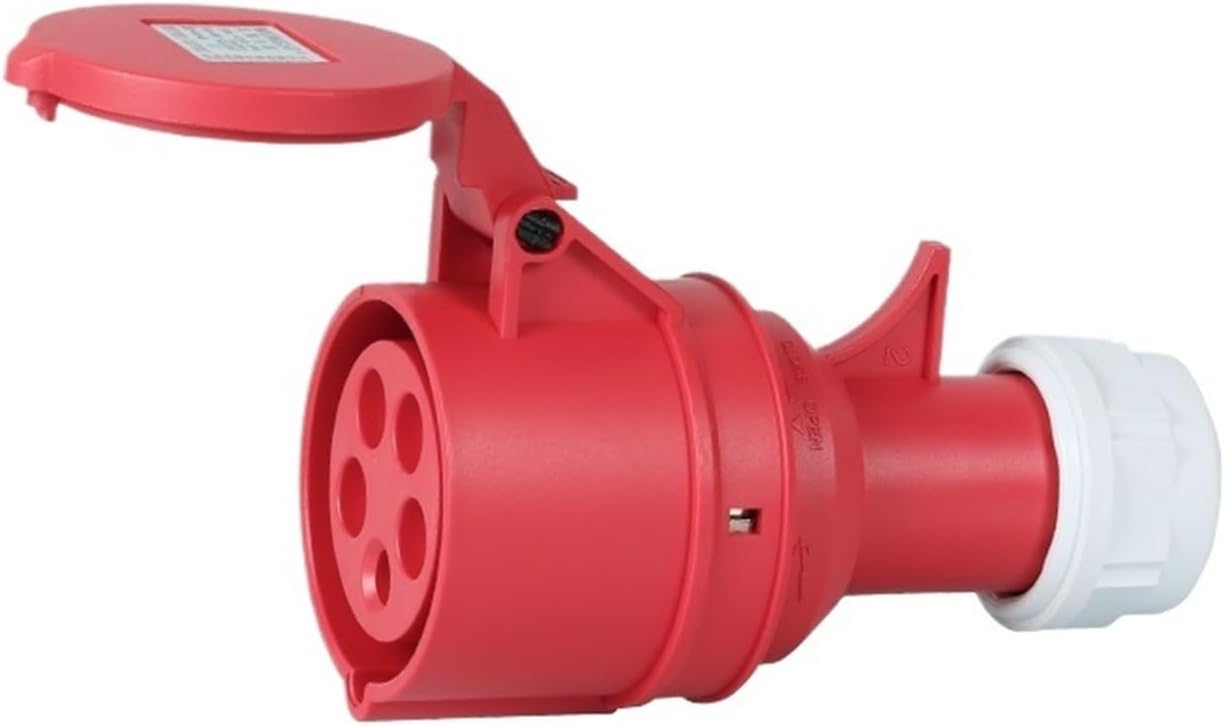 Aviation male and female docking five-core 32A three-phase power(Industrial plug ip44)