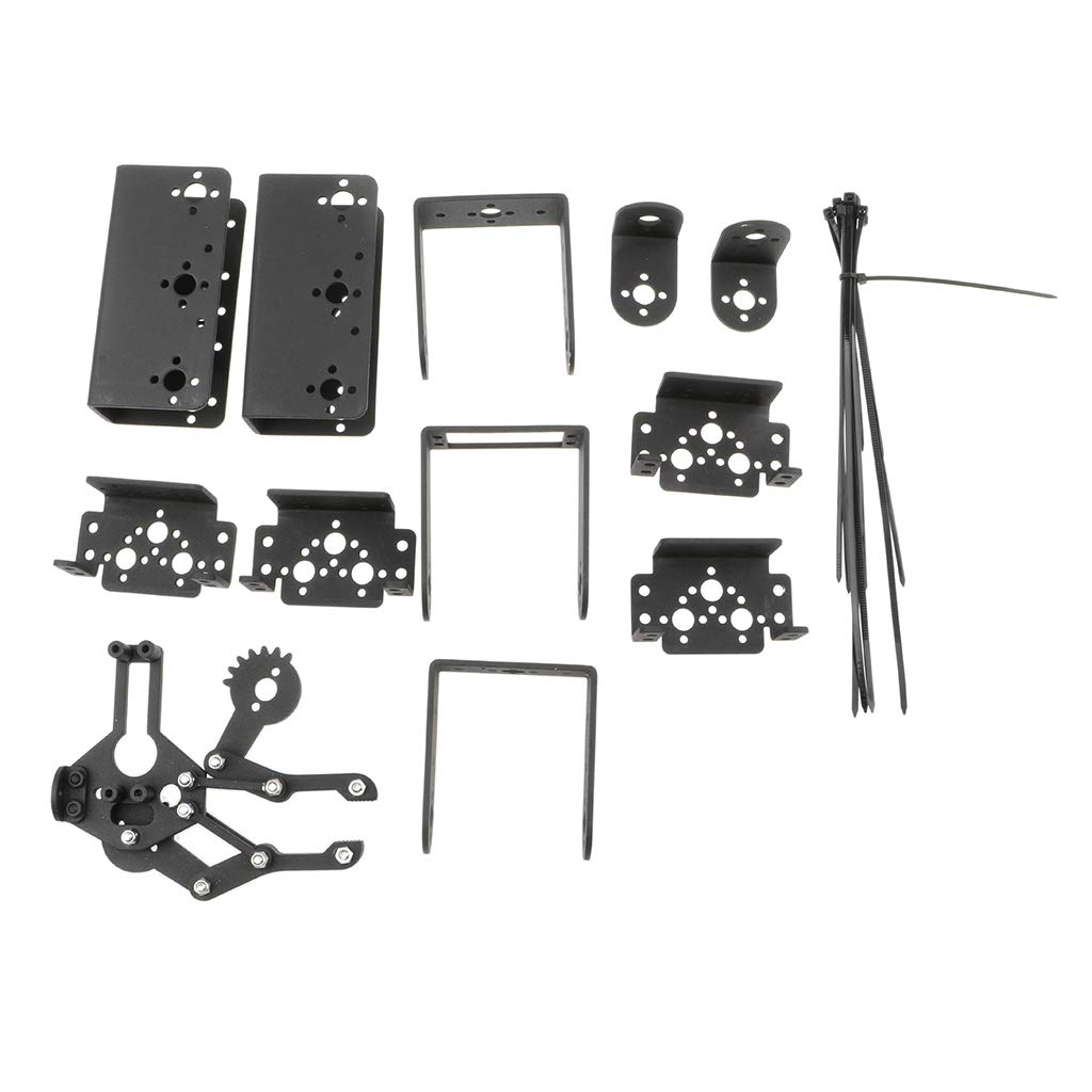 Czarny uchwyt robota ramię robota 6Dof Robotic Clamp Claw Learning Assembly