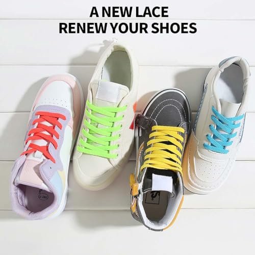 Image of VSUDO Flat Sneaker Shoe Lace, Flat Shoe String for Sneaker, Athletic Shoelace