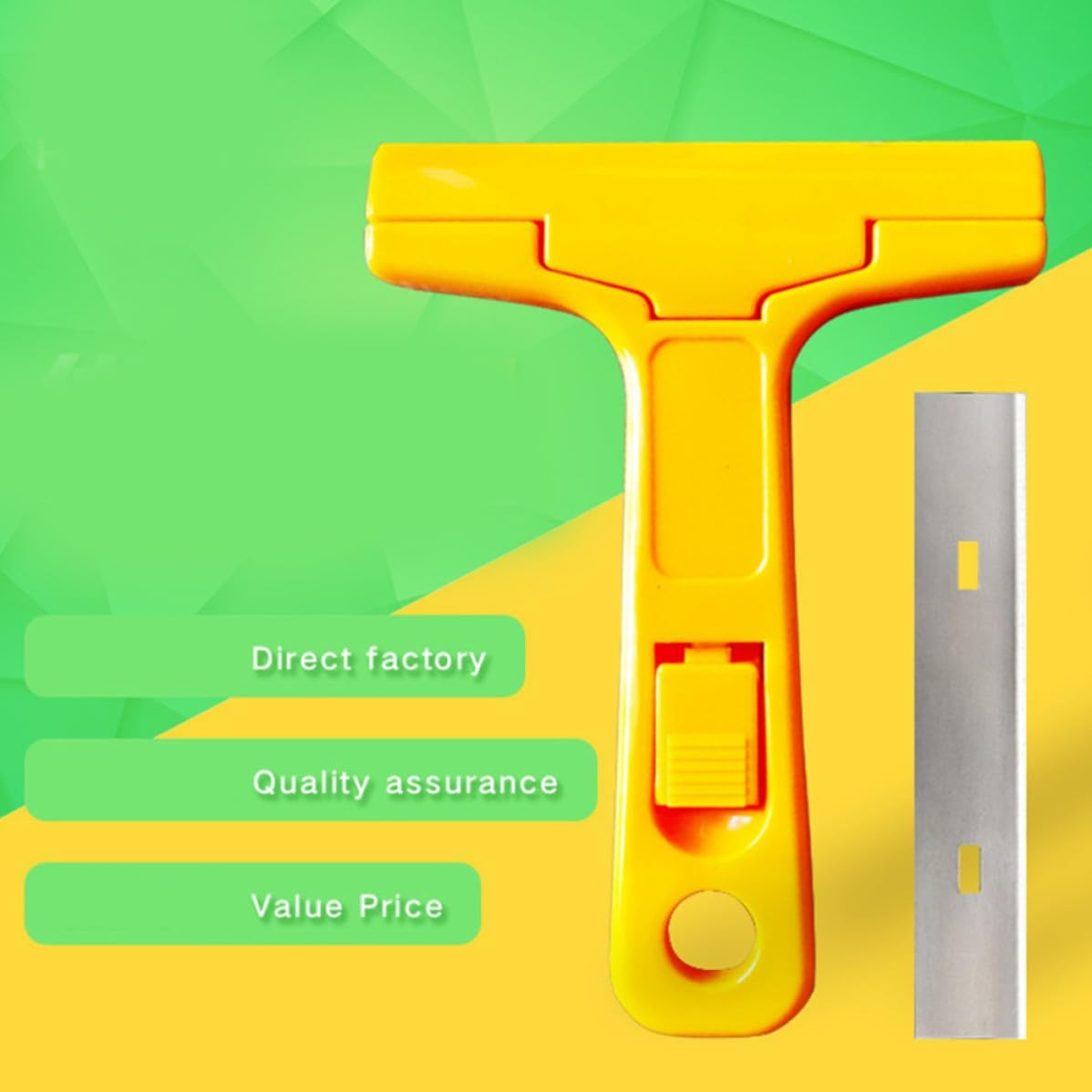 5pcs Multifunction Plastic and Alloy Steel Glass Scraper Putty Knife Set with Wearproof and Labor-saving Features for Home Decoration Random Color