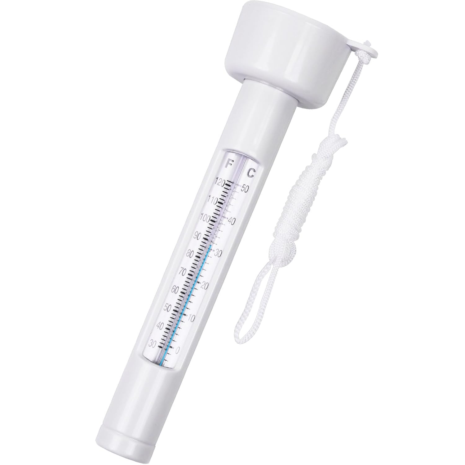 Floating Pool Thermometer, Easy-to-Read Water Thermometer with Both ℉ and ℃ Scales for Outdoor/Indoor Ice/Hot Bath Tubs, Spas, Swimming Pools, Koi Ponds, Cottage Lake