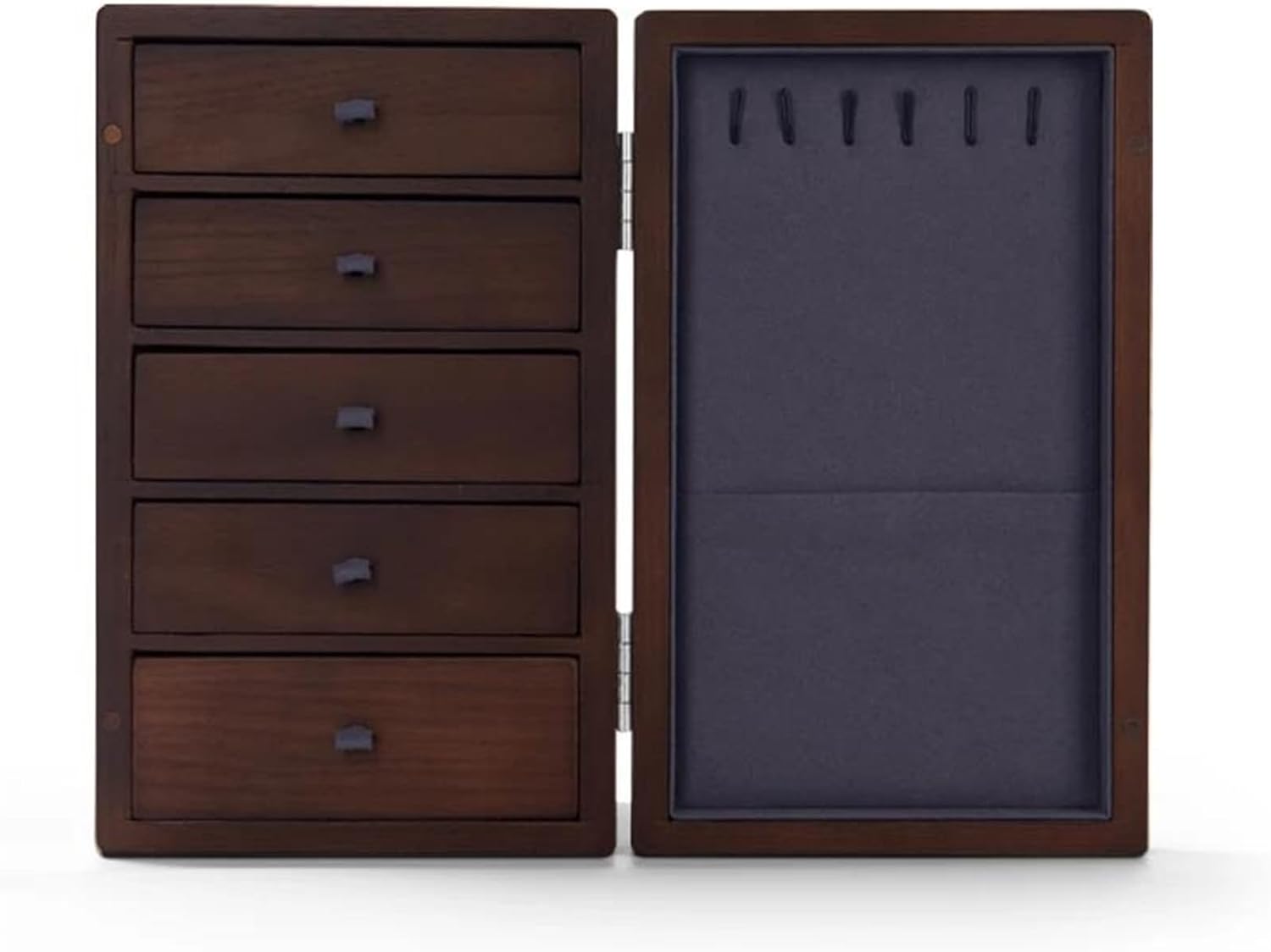 Ring Box Jewelry Drawer Organizer 5 Layers Wooden Jewelry Storage Drawer Box Organizer Dustproof Solidwood Jewelry Organizer Ring Boxes For Jewellery (B 1)