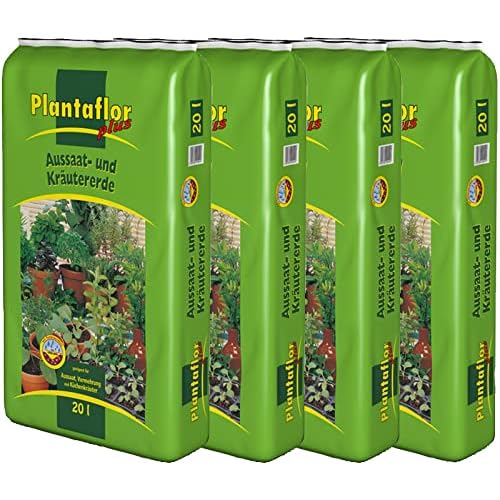 Substral Naturen Bio Aussaat-& Kräutererde, feine Spezialerde für Aussaaten, Pikieren und Stecklingsvermehrung, 20 Liter 3 Plantaflor Plus Aussaaterde Kräutererde Ansaaterde Stecklingserde Erde Blumenerde 80 Liter (4 x 20 L)