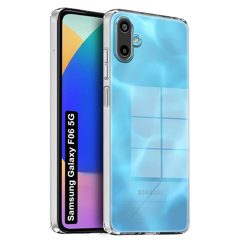 Fashionury Shockproof Crystal Clear Back Case Cover for Samsung Galaxy M06 5G / Samsung Galaxy F06 5G | Transparent Back Cover | Raised Bumps for Camera & Screen Protection Back Cover Fashionury Shockproof Crystal Clear Back Case Cover for Samsung Galaxy M06 5G / Samsung Galaxy F06 5G | Transparent Back Cover | Raised Bumps for Camera & Screen Protection Back Cover