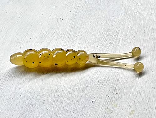 True North Baits - 'Lil Squirt (Juvenile Goby, 8Pk) | Maggot Lure Custom Fishing Bait Panfish Lure Insect Bait Rubber Worm Grub Perch Crappie Bluegill Lure Fishing Fish #TOP8