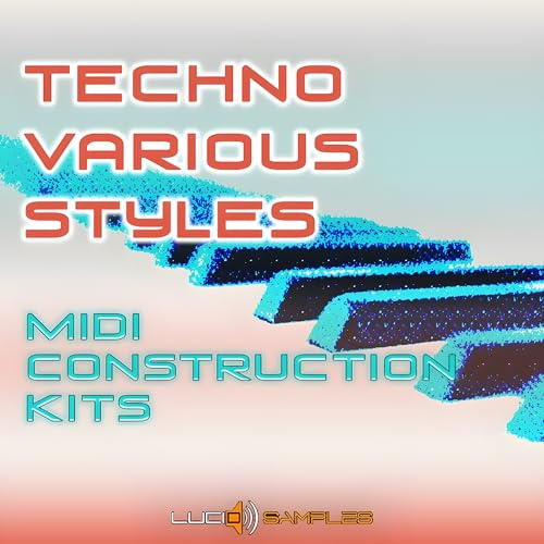 Lucidsamples Percussion Pack- Techno Various Styles Midi Construction Kits, MIDI Samples for Music Production