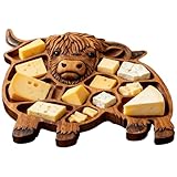 lyanny Tablas De Madera para Charcutería,Bandeja De Servir De Madera En Forma De - Plato De Charcutería - para Fiesta ciones Picnic Reunión Familiar Despedida De Soltera Cumpleaños Cata De Vinos Cena