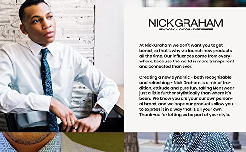 Nick Graham Long Sleeve Solid Dress Shirt for Men, Wrinkle Free Men’s Dress Shirt with Performance Fabric2
