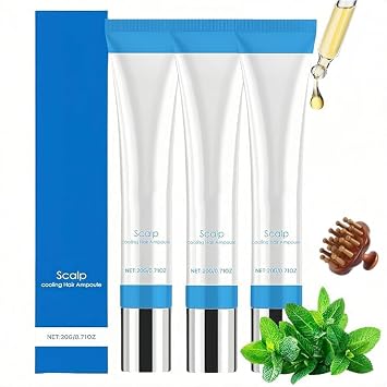 Scalp Serum for Hair Growth, Hair Serum, Hair Growth Serum, Nourishing Hair Treatment Essence, Exfoliates Dandruff & Soothes Itch for men & women 3 PCS