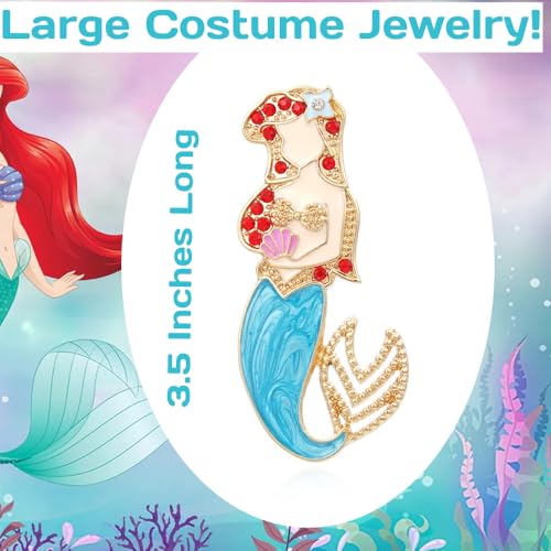 Cute Little Mermaid Silhouette Earrings for Women. Little Mermaid Accessories for Trips2