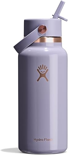 Miniatura 106 de Hydro Flask Botella de agua – Acero inoxidable aislado – Tapa flexible con popote de boca ancha, antiderrames, a prueba de fugas y recargable en 32