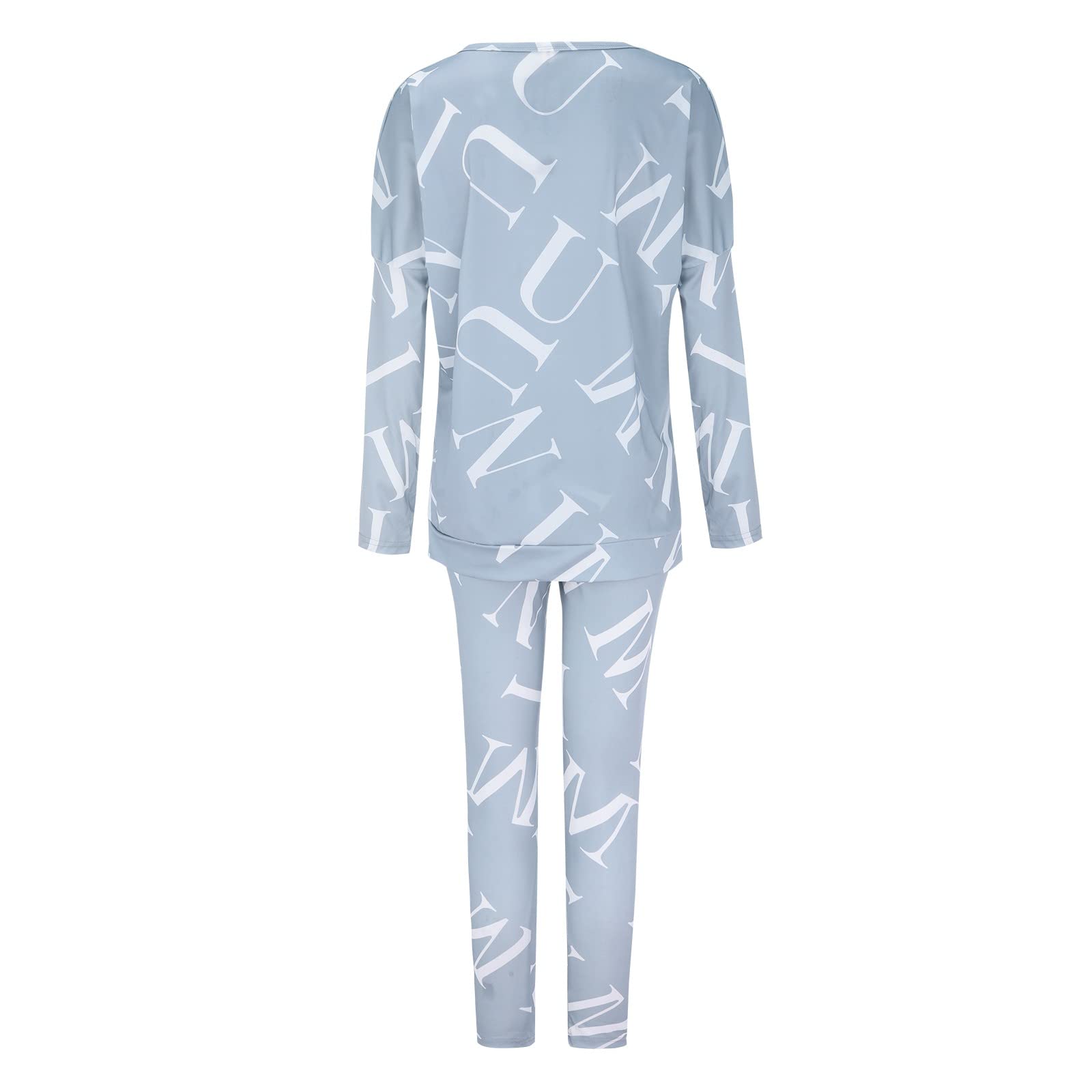 Tuta da donna a maniche lunghe da 2 pezzi, S-2XL, tuta da jogging oversize