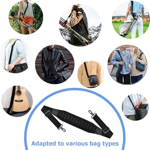 Image of ZINMARK 60 inch Cushion Ultra Comfortable Bag Strap Thicken Shoulder Strap with Double Adjustable Buckles for Crossbody Bag