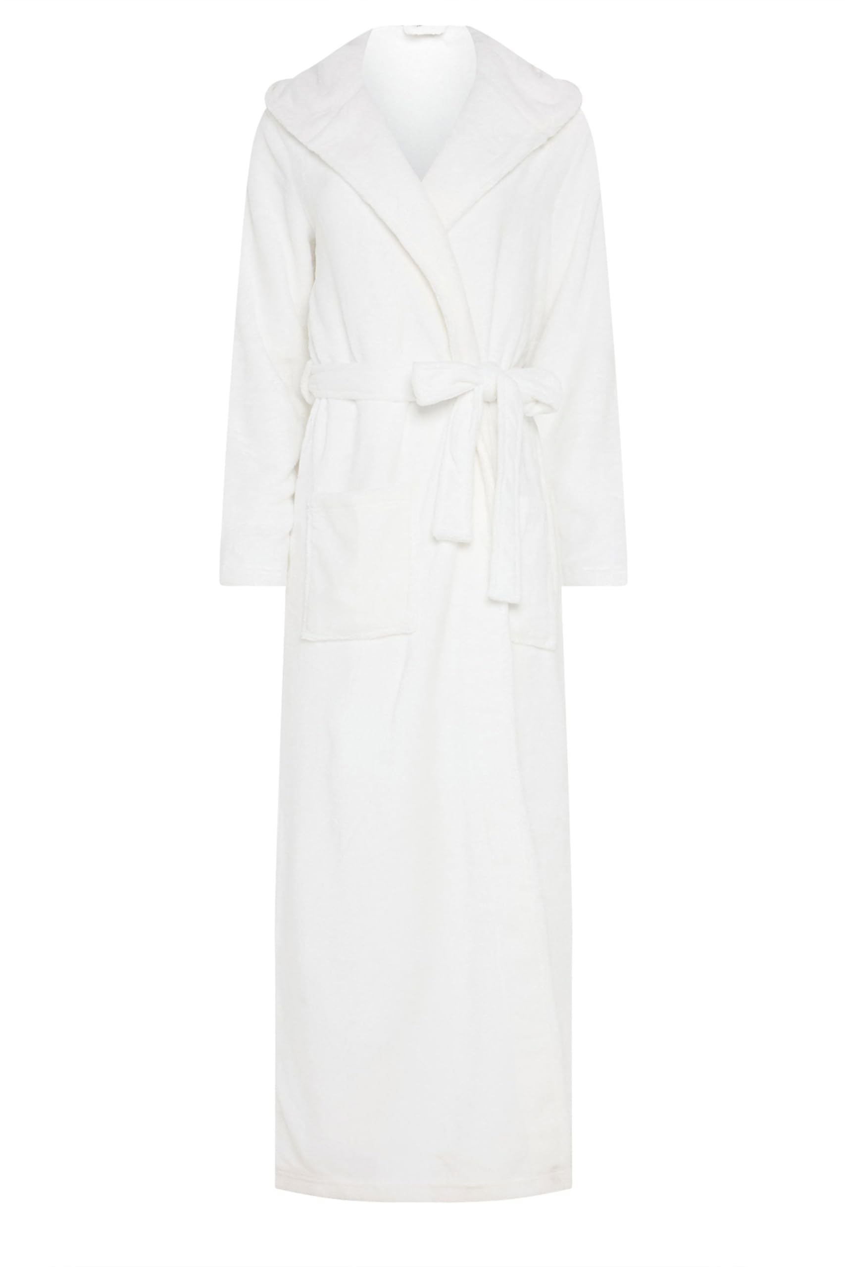 Long Tall Sally Women's White - Lts Tall Luxury Soft Fleece Maxi Dressing Gown