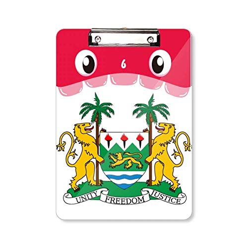 Porte-bloc Sierra Leone haut de gamme avec emblème national africain
