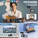 Video Camera Camcorder FHD 1080P 36MP YouTube Vlogging Camera Recorder 3.0 Inch 270 Degree Rotation Screen 18X Digital Zoom Camcorders with Microphone,32GB SD Card and 2 Batteries - Image 3