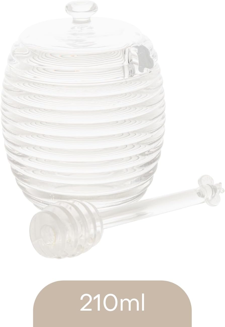 LYOR - Meleira de Cristal C/Pegador e Tampa Colmeia 210ml