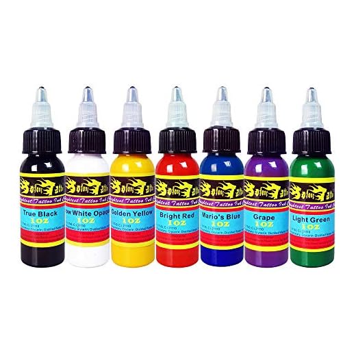 Solong Tattoo 7 Unidades Tinta de Tatuaje Pigmento Básicos Colores de Tatuaje 1 OZ 30 ml/Botella Tinta Kit Para Tatuar Alta Calidad Materiales Para Tatuar TI301-30-7
