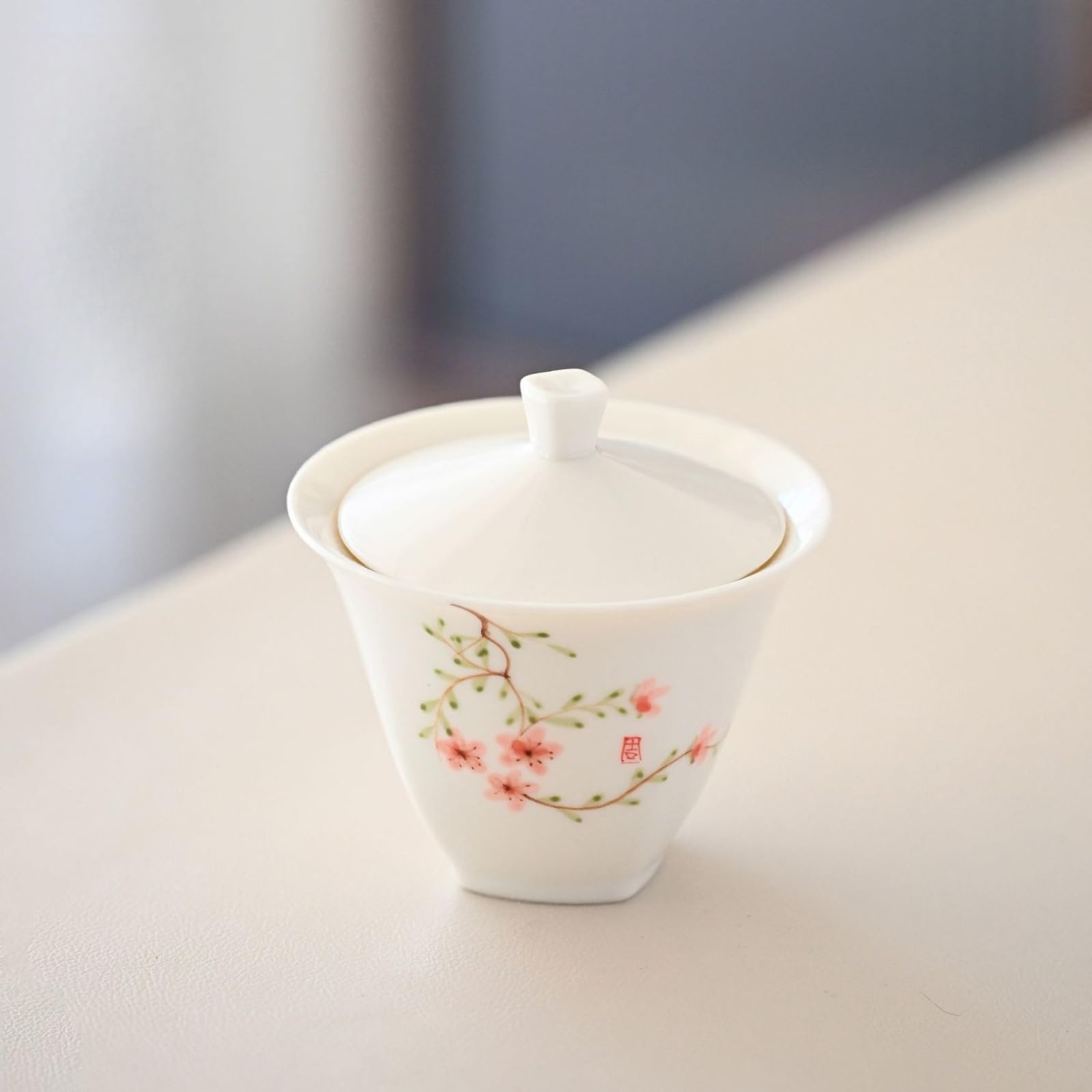Gaiwan porcelaine de jade service thé Kung Fu style chinois traditionnel