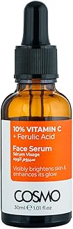 CD COSMO DESIGNS10% Vitamin C + Ferulic Acid Visibly Brightens Skin & Enhances Its Glow Face Serum 30ml, For Men & Women, Skins Care, Dull Skin, Dark Spot, Uneven Skin Tone, All Skin Types