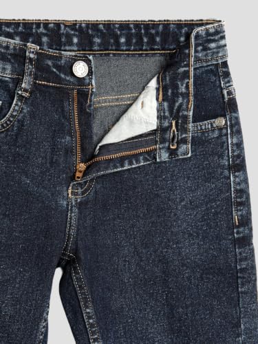 Image of Urbano Juniors Boy's Straight Fit Washed Denim Jeans Stretchable
