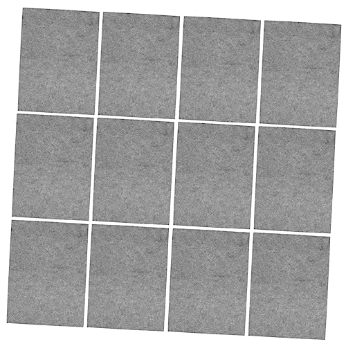 Paneles acústicos absorbentes de sonido VINTORKY 12 piezas para instalación fácil en pared, para home theater, estudio y oficina, tablero de insonorización de fibra de poliéster miniatura 1